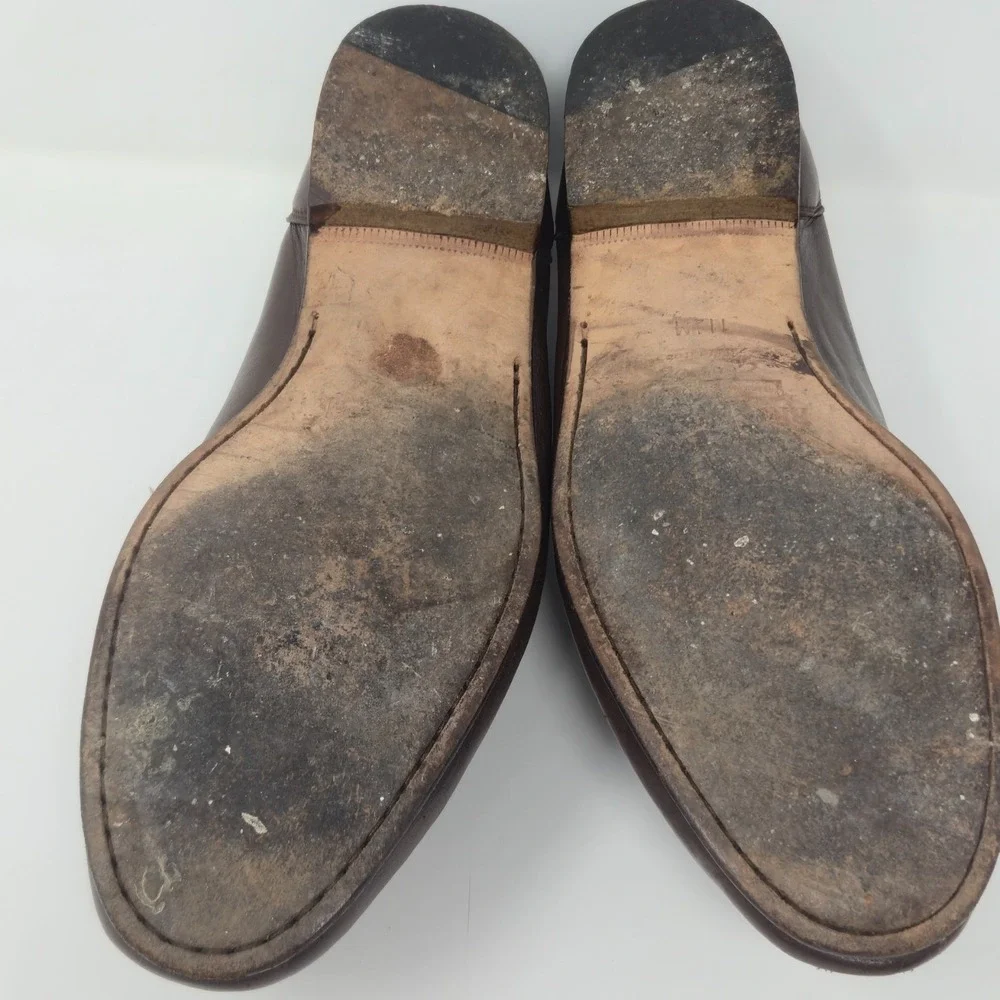 Bruno Magli Men's 11.5M Brown Genuine Alligator Bit Loafers Made in Italy